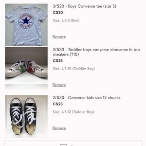 Converse shoes and tee